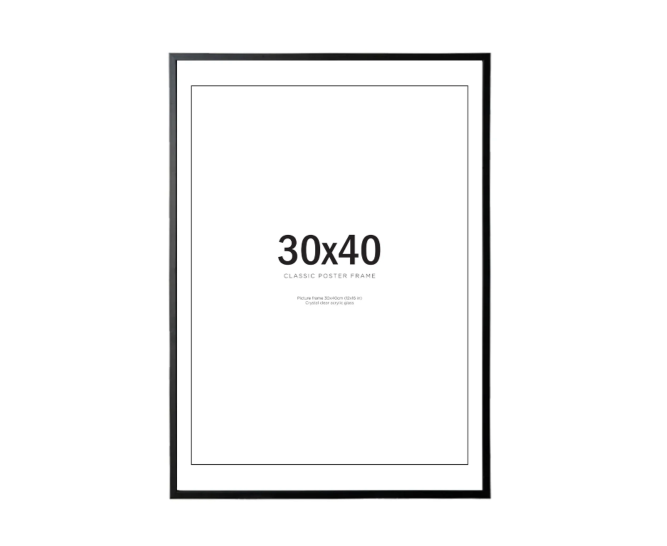 WOODEN FRAME - BLACK