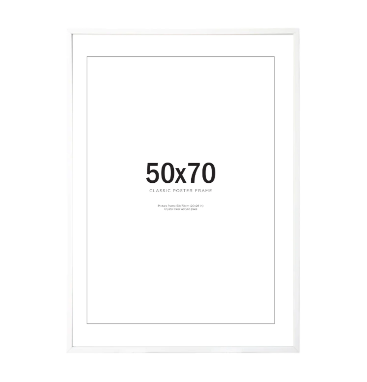 WOODEN FRAME - WHITE